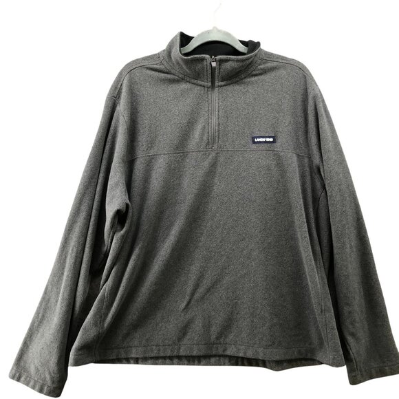 Lands' End Other - Lands' End 1/4 Zip Fleece Sweater Mens XL Gray Pullover